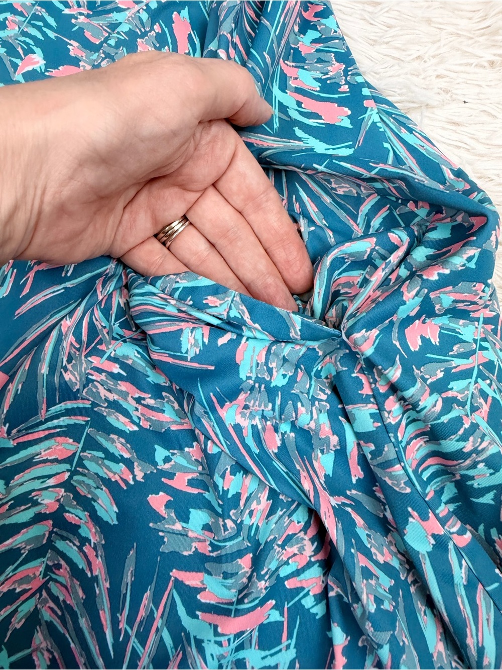 Columbia PFG Freezer Tank Dress L Canyon Blue Serenoa Omni Freeze UPF 50 Beach - Picture 3 of 13
